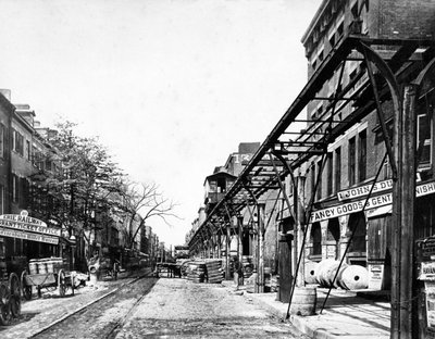 Elevated Railroad, New York, c.1860-70s by Francis Frith
